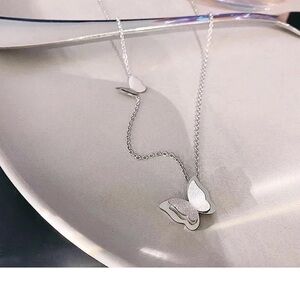Gorgeous Silver Butterfly Necklace